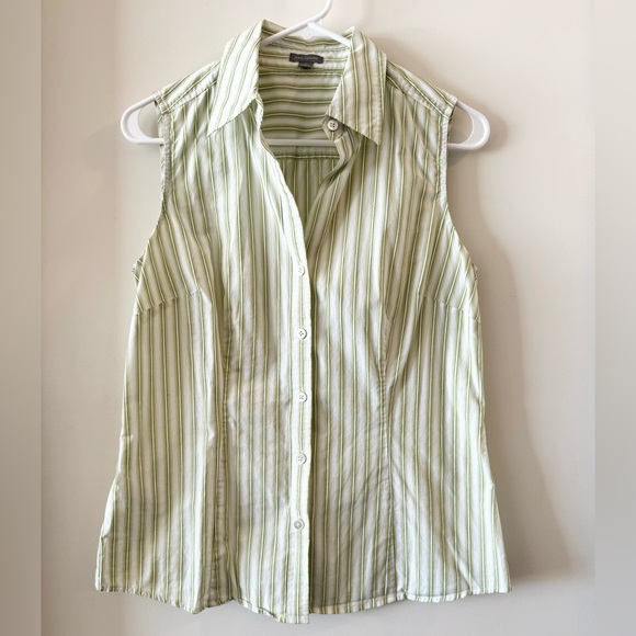 Ann Taylor Collared Button-Front Tank - Picture 1 of 8